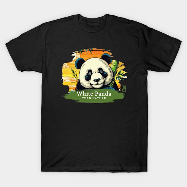 White Panda - WILD NATURE - WHITE PANDA -7 T-Shirt by ArtProjectShop